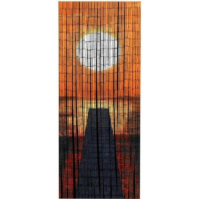 Maximex Oranžový bambusový závěs do dveří 200x90 cm Sunset - Maximex - oranžová – Zboží Mobilmania