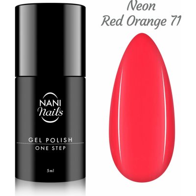 NANI gel lak One Step Neon Red Orange 5 ml – Zbozi.Blesk.cz