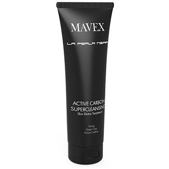 Mavex Active Carbon SuperCleansing detoxikační pleťový mycí gel s obsahem bioaktivního uhlí pro hloubkovou očistu a detoxikaci pleti 250 ml