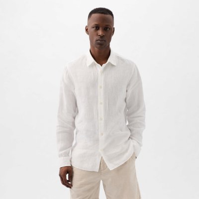 Gap longsleeve linen shirt Optic white V6