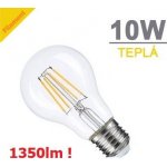 Optonica LED žárovka 10W 4xCOS Filament E27 1350lm TEPLÁ BÍLÁ – Sleviste.cz