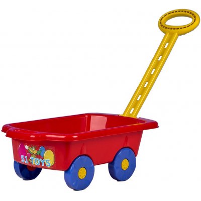 BAYO Dětský vozík na zahradu Vlečka červený plast 45x28x16 cm