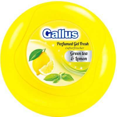 GALLUS, Gelový osvěžovač vzduchu velký, Zelený čaj & Citron, 150 g – Zboží Mobilmania