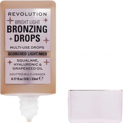 Makeup Revolution Bright Light Bronzing Drops tekutý bronzer Bronze Scorched 23 ml – Zboží Dáma