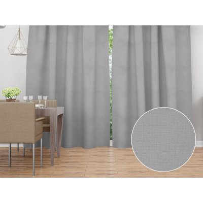 Biante Dekorační závěs - Paris TF-019 Šedý 150x140 cm – Hledejceny.cz
