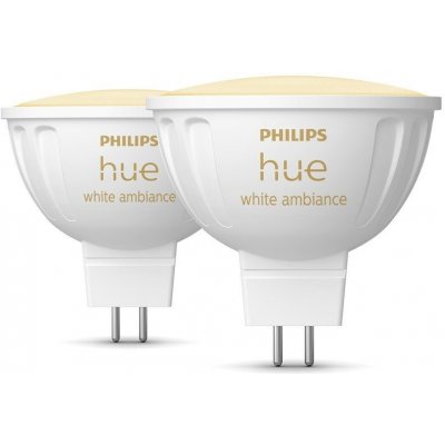 Philips Chytrá žárovka Hue 5,1 W, MR16, GU5,3, White Ambiance, 2 ks