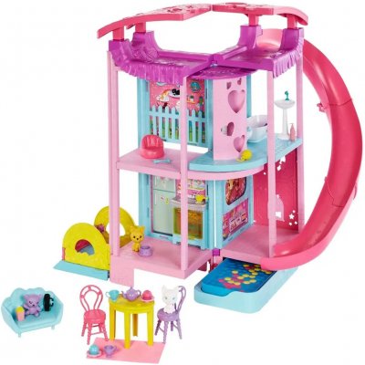 Mattel Barbie Chelsea dům se skluzavkou HCK77 – Zboží Mobilmania