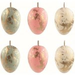 Anděl Plastová vajíčka na zavěšení se zlatým efektem 4 cm 6 ks v sáčku 7588 – Hledejceny.cz