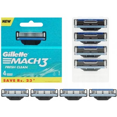 Gillette Mach3 Fresh Clean 4 ks – Zboží Dáma