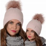 Fashionweek dámská zimní čepice s bambulí AL-J2 světle růžová – Hledejceny.cz