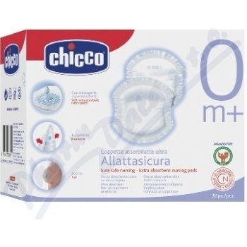 Chicco tampony do podprsenky antibakteriální 30ks