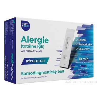 Veda.Lab MaxiMedical rychlotest alergie domácí test totální IgE výsledek do 10 minut – Zboží Dáma