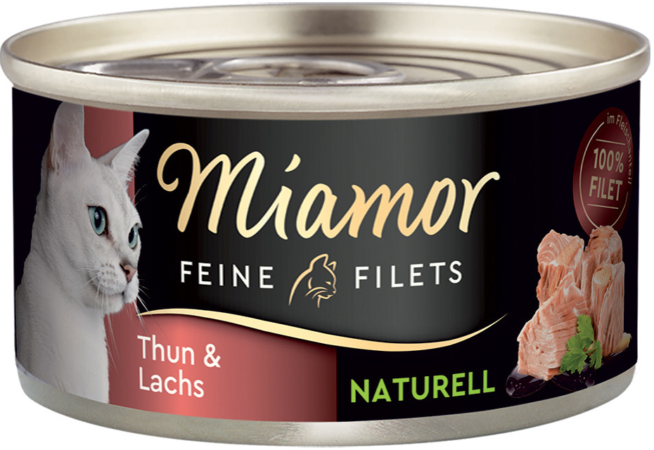 Miamor Feine Filets Naturelle tuňák & losos 12 x 80 g