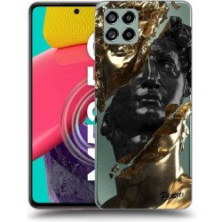 Pouzdro Picasee silikonové Samsung Galaxy M53 5G - Black Gold čiré