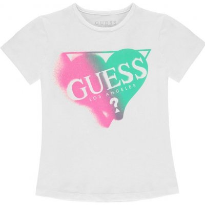 Guess Heart T Bílé