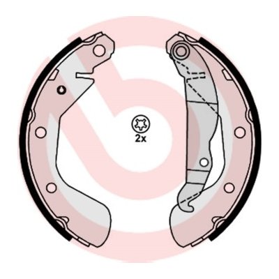 S 59 514 BREMBO Sada brzdových čelistí | Zboží Auto