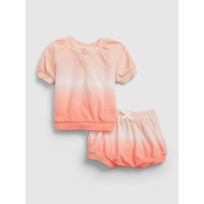 Baby set dip dye outfit set Oranžová M – Zboží Mobilmania