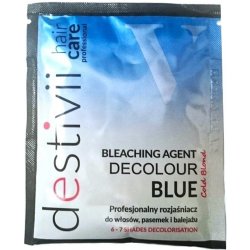Destivii Decolour Blue melír na vlasy v prášku zesvětluje o 6-7 tónů 40g barva  na vlasy - Nejlepší Ceny.cz