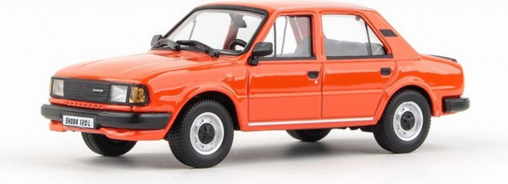 Abrex Model Škoda 120L 1982 užovka Brilantní Oranžová 1:43