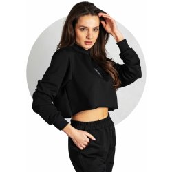 Lalavoom mikina Crop Crewneck Black