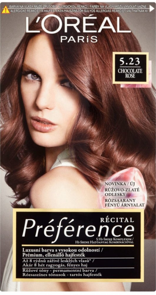 L'Oréal Préférence 5.23 Chocolate Rose barva na vlasy 60 ml | Srovnanicen.cz
