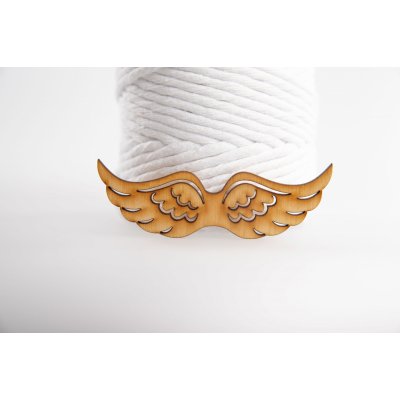 Dřevěná andělská křídla extra malá 10x3,5 cm Minicrame
