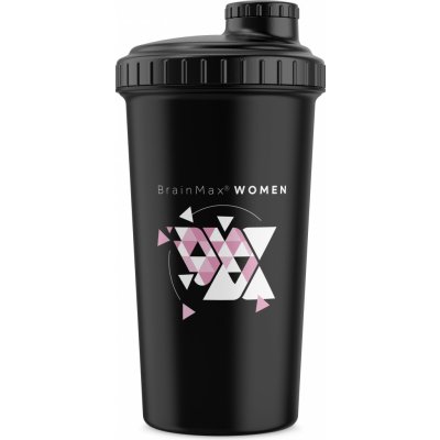 BrainMax Women plastový shaker (šejkr) černý, 700 ml – Hledejceny.cz