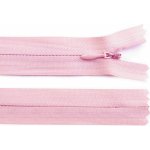 Spirálový zip skrytý No 3 délka 22 cm, malé, 133 růžová světlá – Hledejceny.cz