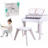 Dětská hudební hračka a nástroj Classic World piano bílé se stoličkou