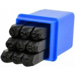 GEKO Razicí matrice čísel - raznice, různé velikosti, sada 9 kusů - Varianta: Razicí matrice čísel - raznice, 6 mm, sada 9 kusů – Zboží Mobilmania