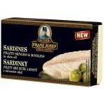 Franz Josef Kaiser Exclusive Sardinky filety bez kůže a kostí v olivovém oleji 90 g – Zboží Dáma
