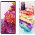 Pouzdro mmCase Gelové Samsung Galaxy S20 FE - barevné peří – Sleviste.cz