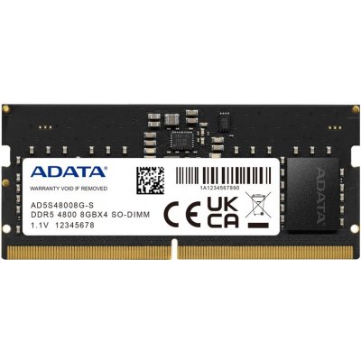 Adata/SO-DIMM DDR5/8GB/4800MHz/CL40/1x8GB AD5S48008G-S – Zboží Mobilmania