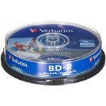 Verbatim BD-R 25GB 6x, printable, cakebox, 10ks (43804) – Hledejceny.cz