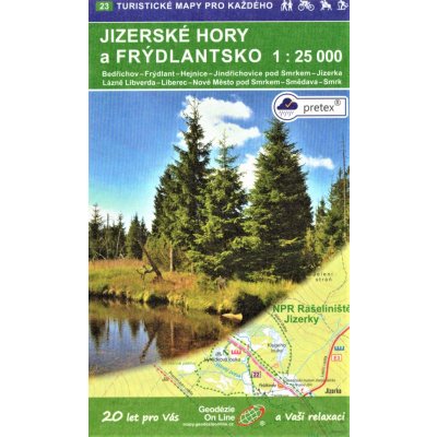 Jizerské hory 1:25 000 (2020, 4. vydání, GOL_23, pretex) – Zbozi.Blesk.cz