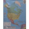 Nástěnné mapy Freytag & Berndt nástěnná mapa Severní Amerika 1:8 mil. - lišta, 97 x 123,5 cm