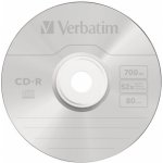 Verbatim CD-R 700MB 52x, Super AZO, spindle, 50ks (43343) – Zboží Živě