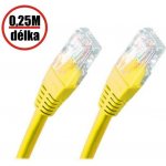 Logilink CP1017U patch CAT 5e UTP, 0,25m, žlutý – Zboží Živě