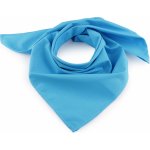 bavlněný šátek jednobarevný 21 modrá azuro – Sleviste.cz