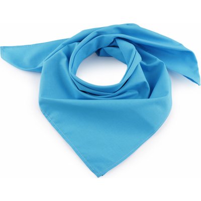 bavlněný šátek jednobarevný 21 modrá azuro – Sleviste.cz