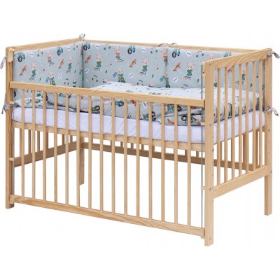 Scarlett postýlka s kompletní výbavou Peko 120 x 60 cm tyrkysová – Hledejceny.cz