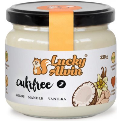 LuckyAlvin CUKRFREE 2 kokosovo-mandlový krém s vanilkovým extraktem 330 g – Sleviste.cz