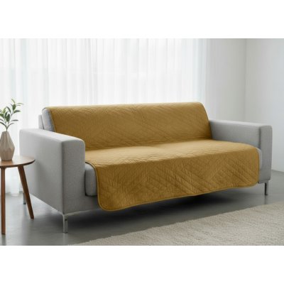 Mybesthome Přehoz na sedačku - pohovku JAKOB mustard/hořčicová 170x210 cm – Zboží Dáma