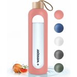 Wessper Skleněná láhev na pití 1000 ml – Zboží Dáma