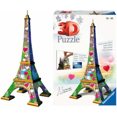 Ravensburger 3D puzzle Eiffelova věž Love Edition 216 ks – Zboží Mobilmania