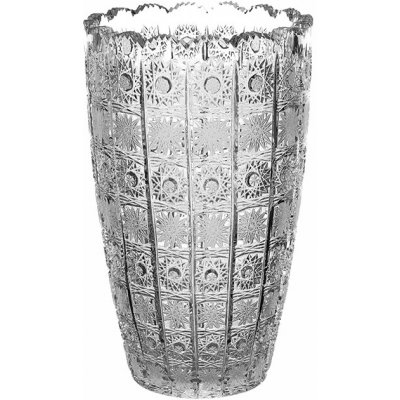 Bohemia Crystal broušená váza křišťál 80756/255mm. Bohatý brus Klasik. – Hledejceny.cz