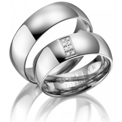 Marrya D TI 06 Titanový snubní prsten – Zboží Mobilmania