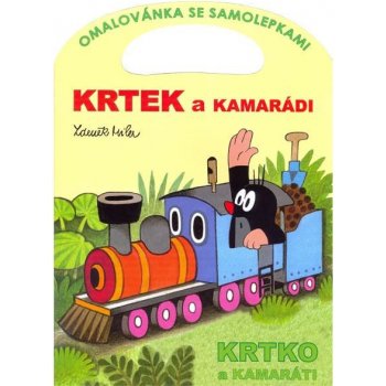 Krtek a kamarádi omalovánka se samolepkami