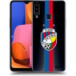 Picasee silikonové Samsung Galaxy A20s - FC Viktoria Plzeň H čiré