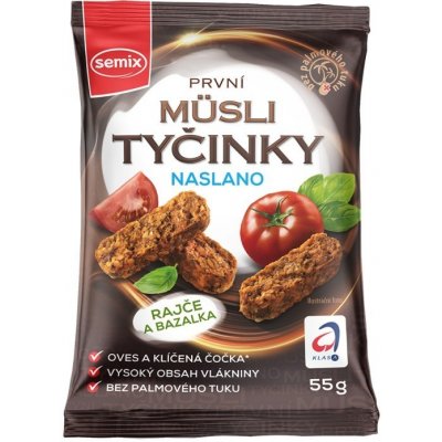Semix Musli tyčinky naslano rajče bazalka bez lepku 55 g – Hledejceny.cz
